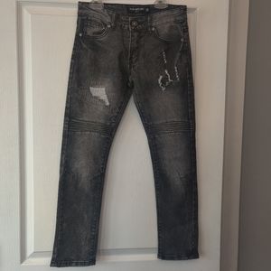Road Narrows N.Y.C Boys Distressed Jeans Black 10